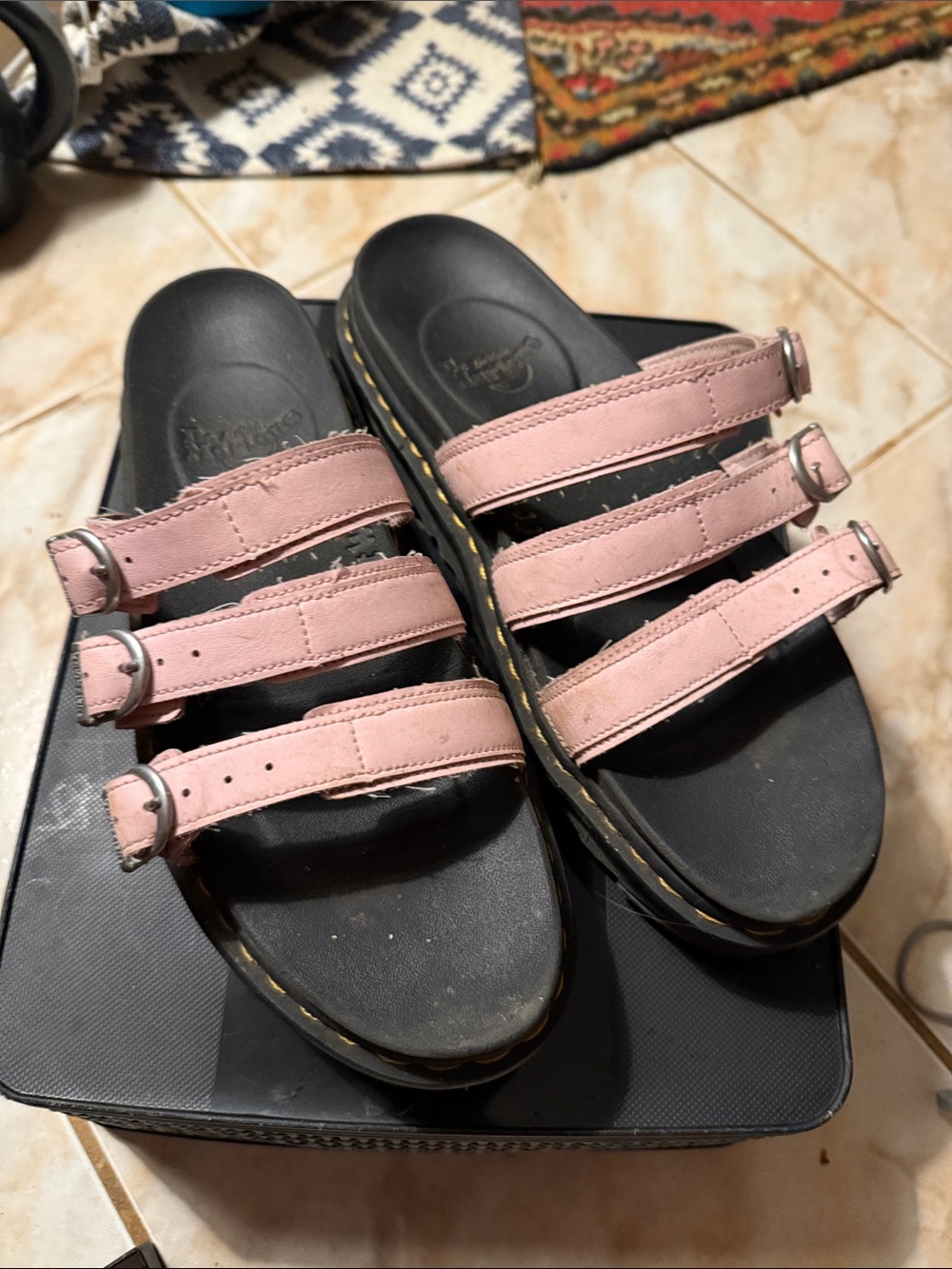 Dr. Martens Pink Claire Slide